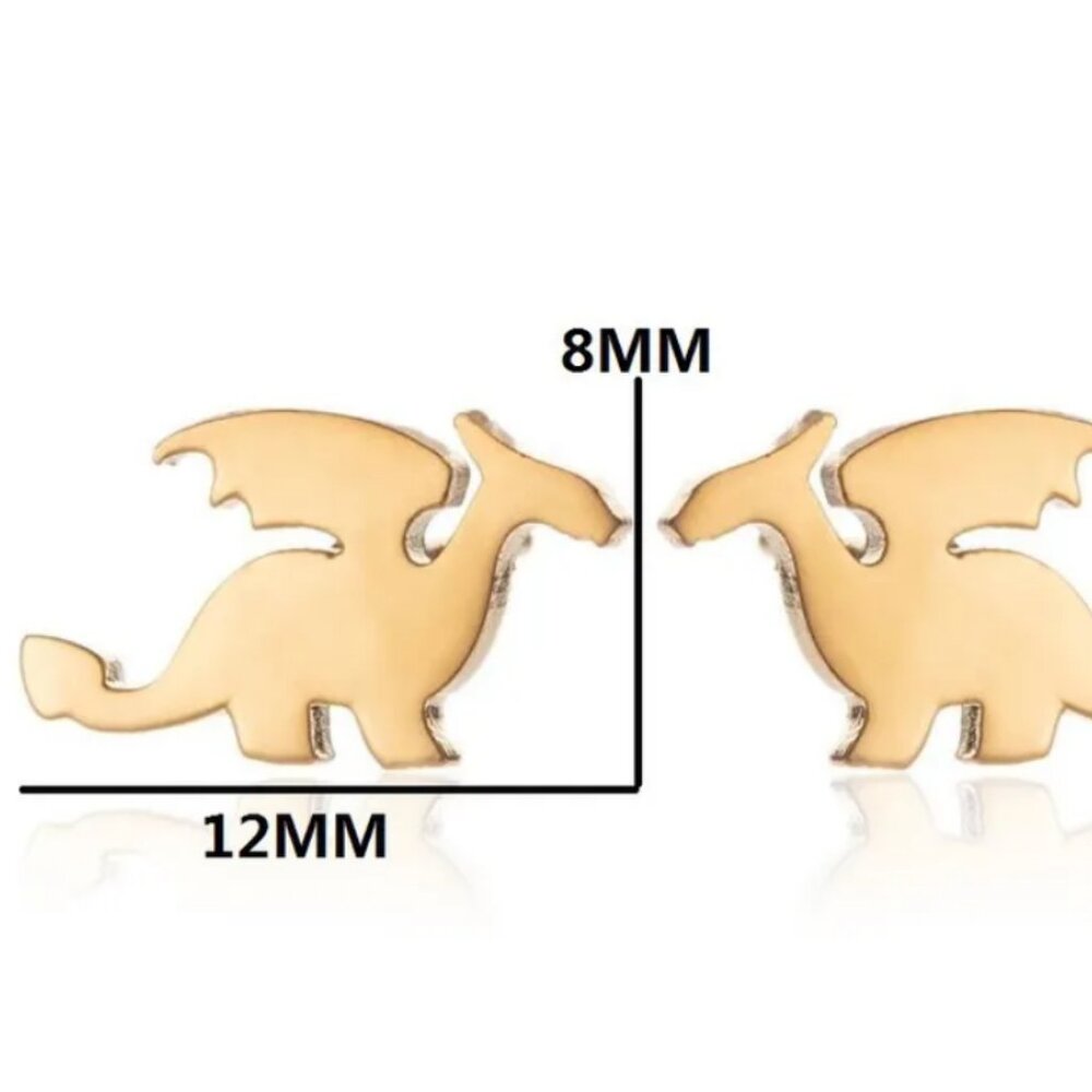 Gold Dragon Earrings (151)